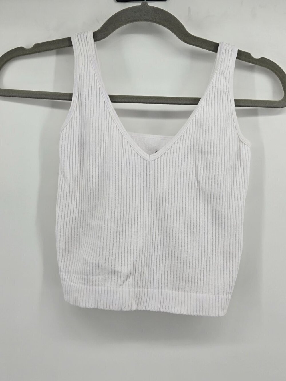 Intimately Free People Ribbed Cropped Tank - XS/S White